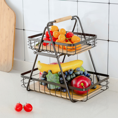 Купить Не складная кухня Стальная проволока корзина для организации овощей и фруктов Производство в сети