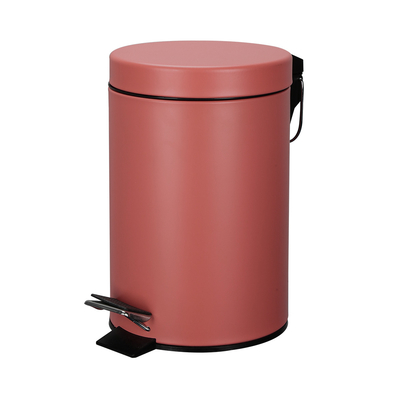 Купить 3L/5L/8L/12L/20L/30L SS Круглый мусорный бак из нержавеющей стали Rolling Cover Foot Pedal Bin Идеально подходит для домашнего офиса или коммерческого использования Производство в сети