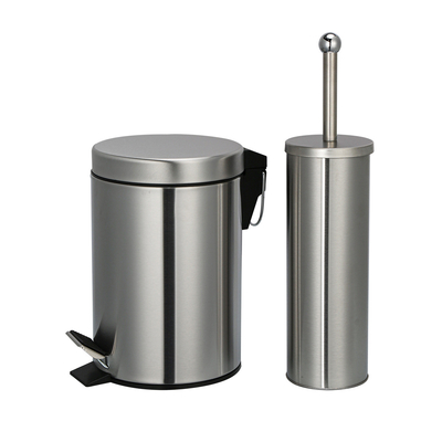 Купить Устойчивый стиль Rolling Cover Type 3L/5L/8L/12L/20L/30L SS Круглый мусорный бак с педали ног из нержавеющей стали Производство в сети