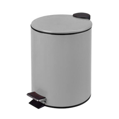 Купить 5L / 12L / 20L / 30L сертификация BSCI тонкий крышка Педальный контейнер Круглый порошкообразный мусорный контейнер прочный мусорный контейнер для дома и офиса Производство в сети