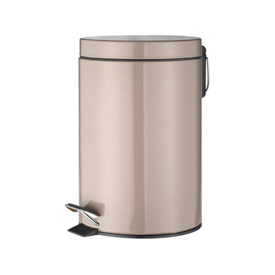 Купить 3L / 5L / 8L / 12L / 20L / 30L Круглый контейнер для педалей из нержавеющей стали с прокатным покрытием Производство в сети