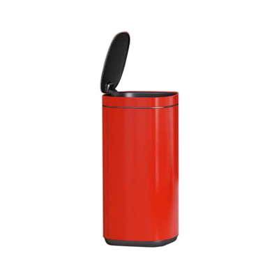 30L/40L/50L Покрытие порошкообразным офисным мусорным баком с сенсорной кнопкой